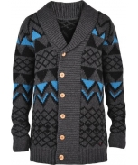 Lightning Bolt Casaco Acid Knitted Overcoat